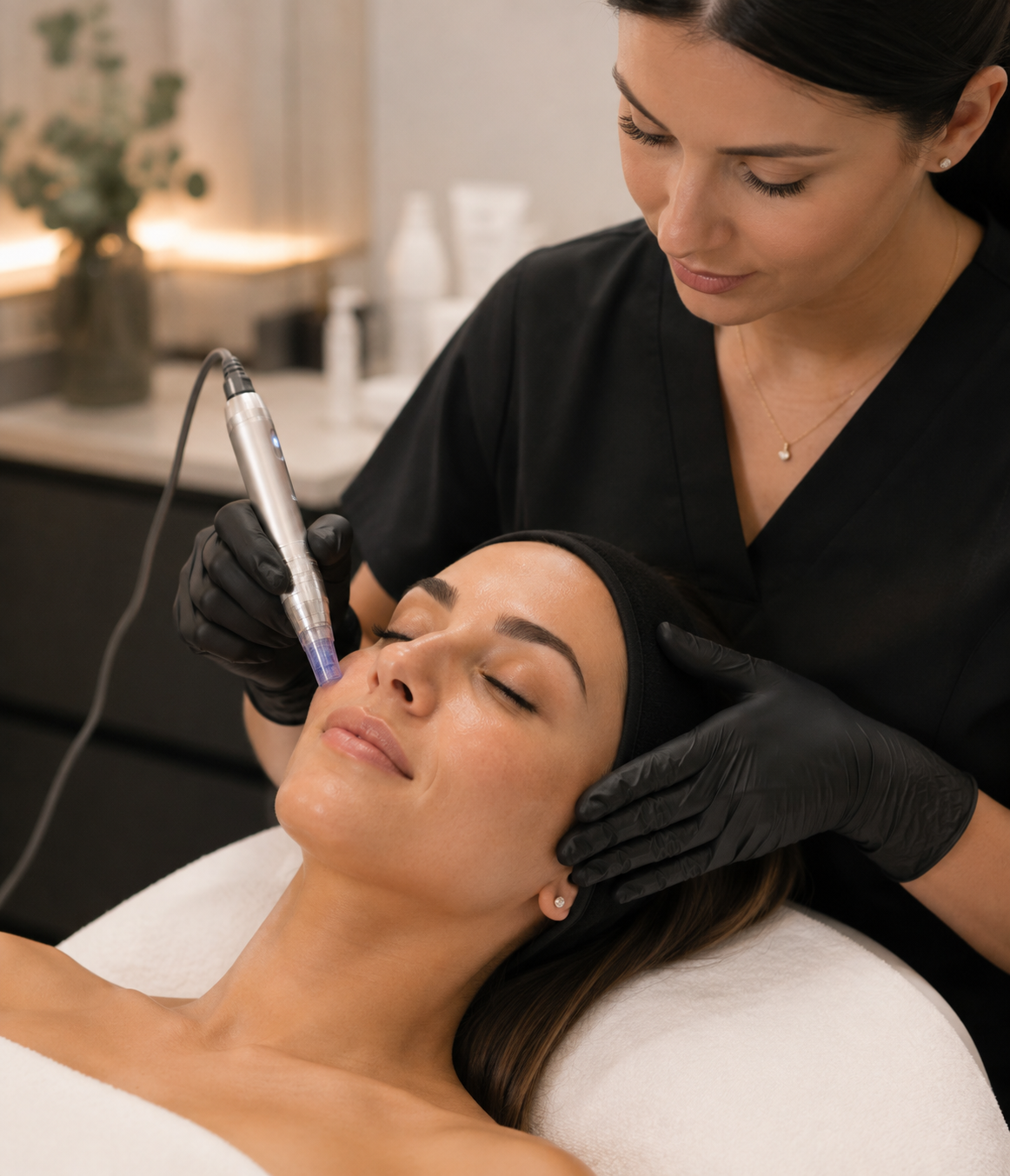 Professional skin needling treatment at Advanced Natural Beauty