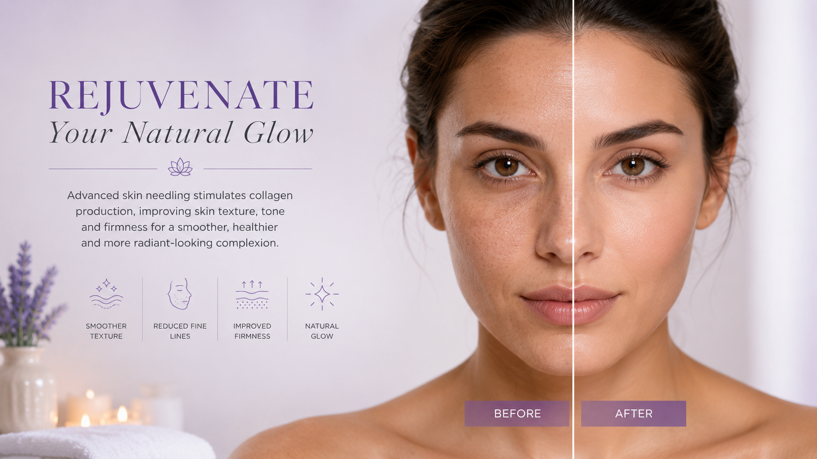 Skin rejuvenation and professional skincare treatment